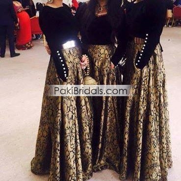 velvet wedding dresses pakistani