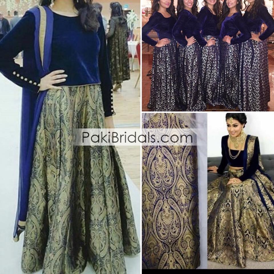 designer Indian Green Velvet Embroidery work wedding lehenga choli,wedding  dress,skirt,Indian dress | Wish