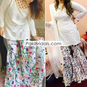 Floral short dress red