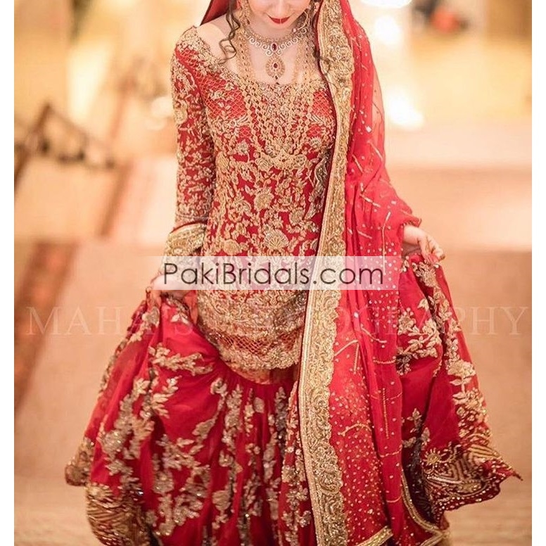 Maroon Color Bridal Wear Georgette Embroidered Unstitched Pakistani Sa –  fashionnaari