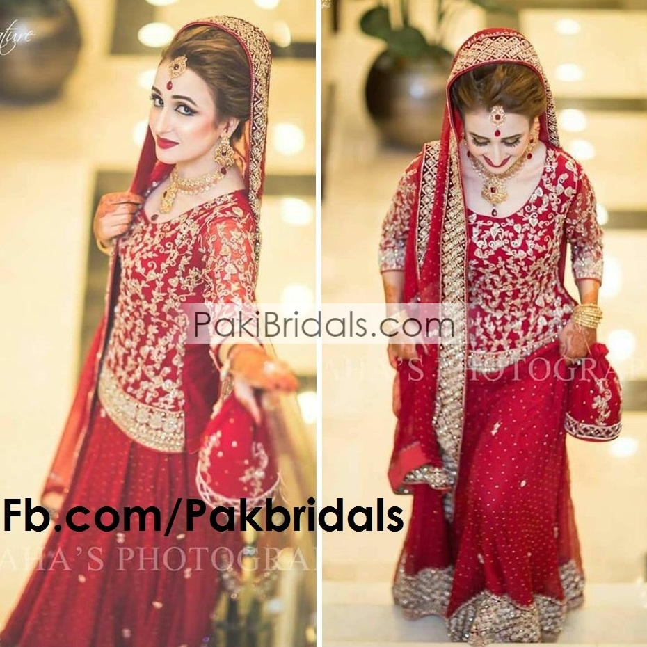 chiffon bridal dresses pakistani