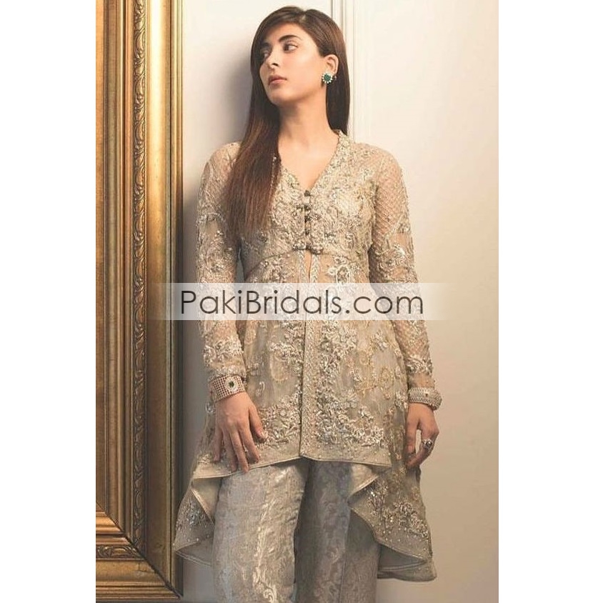Peplum Dress Pakistani Designer Wear 2024 USA, UK, Canada