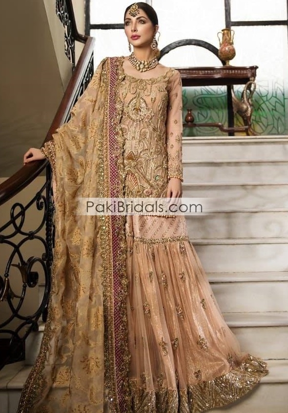 Pink Yankita Kapoor Designer Pakistani Sharara Suit - Zakarto
