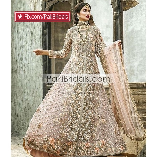Peach Bridal Maxi 621 – Pakistan Bridal ...