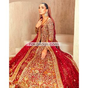 Deep Red Bridal Wear Pakistani 835