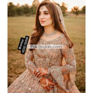 Peach Walima Pakistani Dress 843