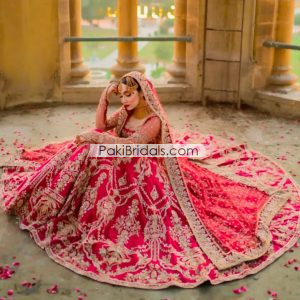 Red Bridal Wedding Pakistani Lehenga 842