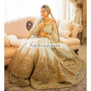 Sara Khan Aqua Walima Dress 839